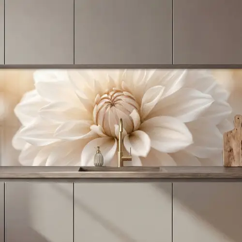 Bloem - Dahlia - Wit keuken achterwand 2 middel zz_3dshopping