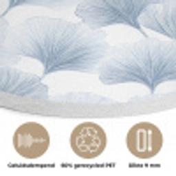 Waaier - Modern - Blauw Akoestische PET Vilt - Rond klein 838 -closeup_NL
