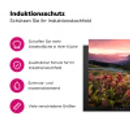 Alpengloed en Wilde Bloemen Inductie beschermer vinyl 3mm klein -zzzzzzz-lf-ups