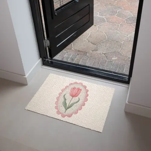 Tulp - Lijst - Ovaal - Illustratie Deurmat klein -sfeer5