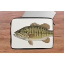 Vissen - Natuur - Vintage laptophoes neopreen klein -tafel
