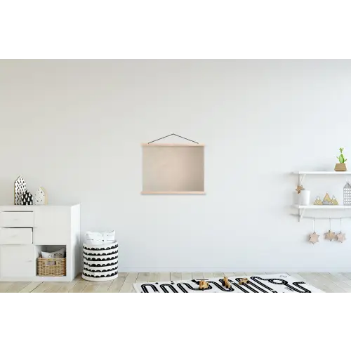 Japandi - Beige - Modern textielposter latten blank klein -kinderkamer
