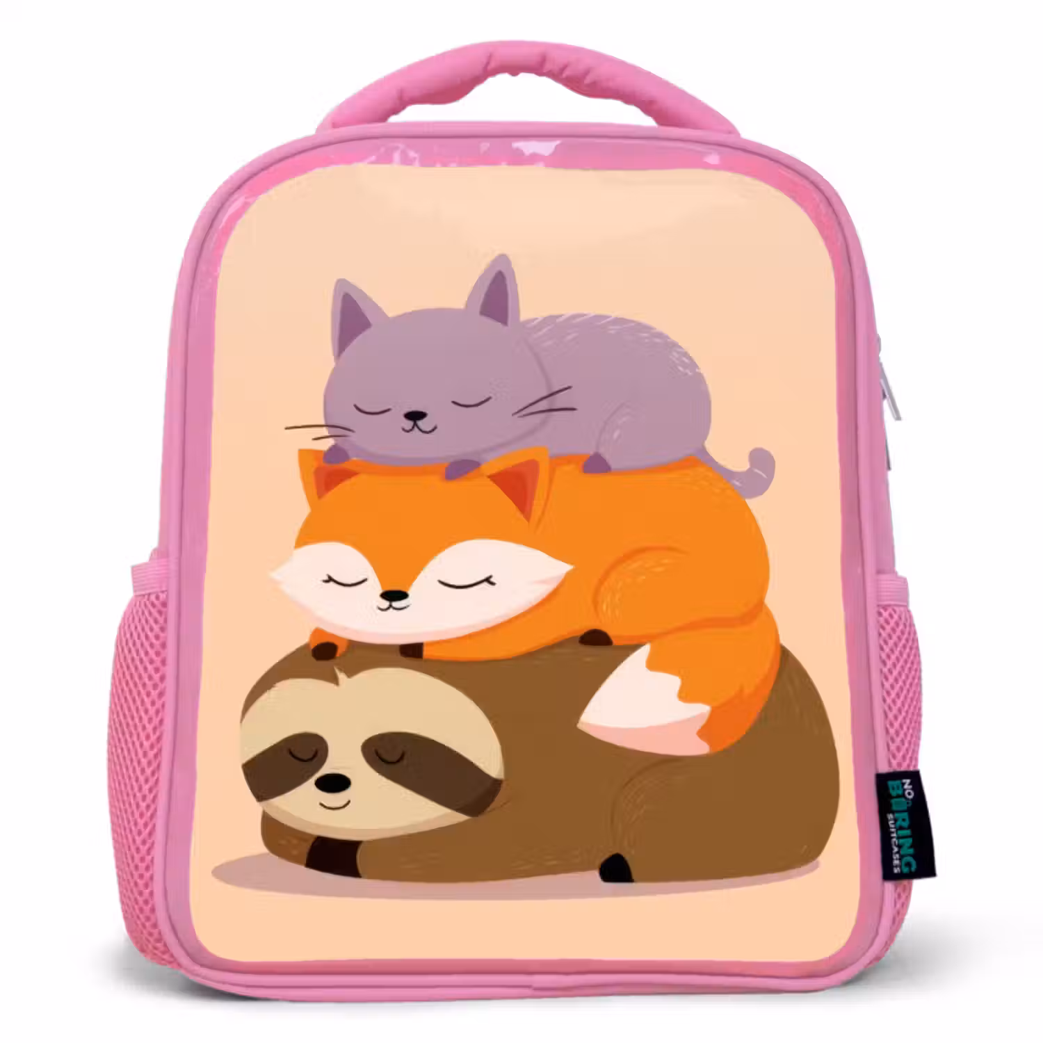Rugzak kind - roze - Luiaard - Vos - Kat - Slaperig