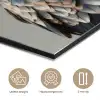 Vogel - Realistisch - Veren - Bruin aluminium wit klein -closeup_NL