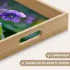 Viooltjes - Paars - Bloem - Bladeren Dienblad Rechthoek middel -USP_HandgreepNL