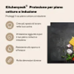 Italiaanse Kookinspiratie Inductie beschermer vinyl 3mm middel -zzzsfeer2_ITA