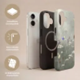 Vlinders - Wildbloemen - Illustratie - Kleurrijk Toughcase MagSafe Apple iPhone 17 klein -USP_Lagen_DE