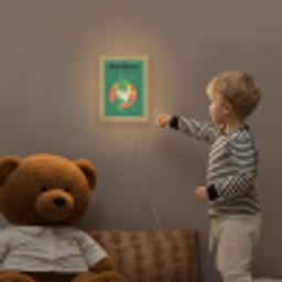 Dino - Groen - Planeet Light Box met kabel (Kinderlampje) klein -sfeer4a_kind