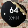 Gouden hoek - Modern Naambord Organisch middel -sfeer10