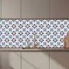 Ornament - Tegel - Kleurrijk keuken achterwand 2 middel 871 zz_3dshopping