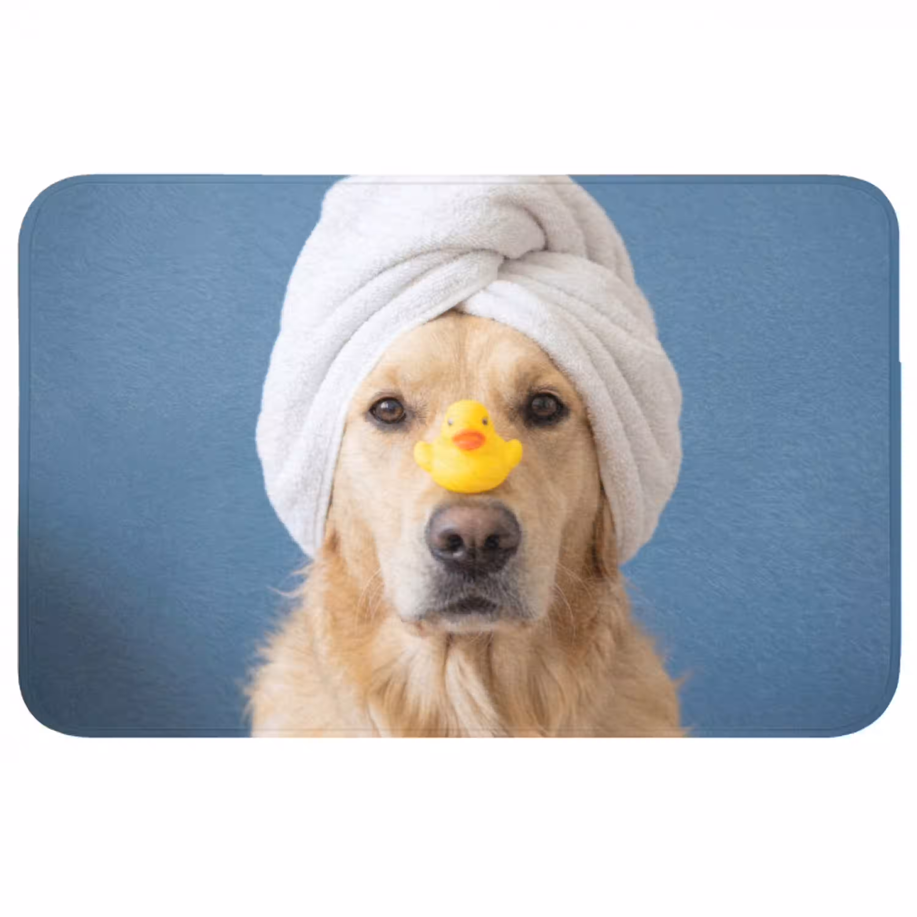 Hond - Badeend - Geel WCmat middel -3d