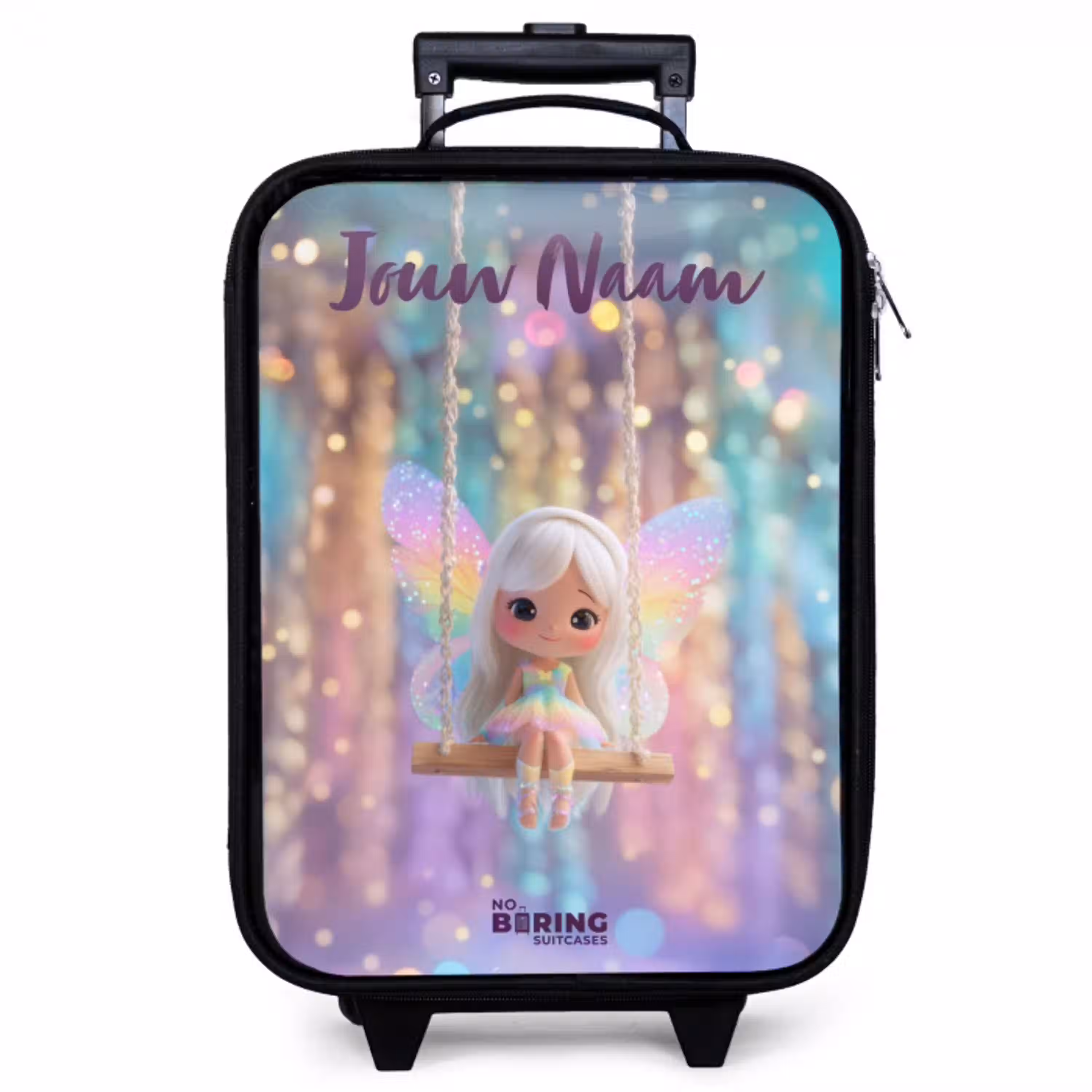 Fee - Elf - Regenboog Kinderkoffer - Zwart klein -zzz_website3d