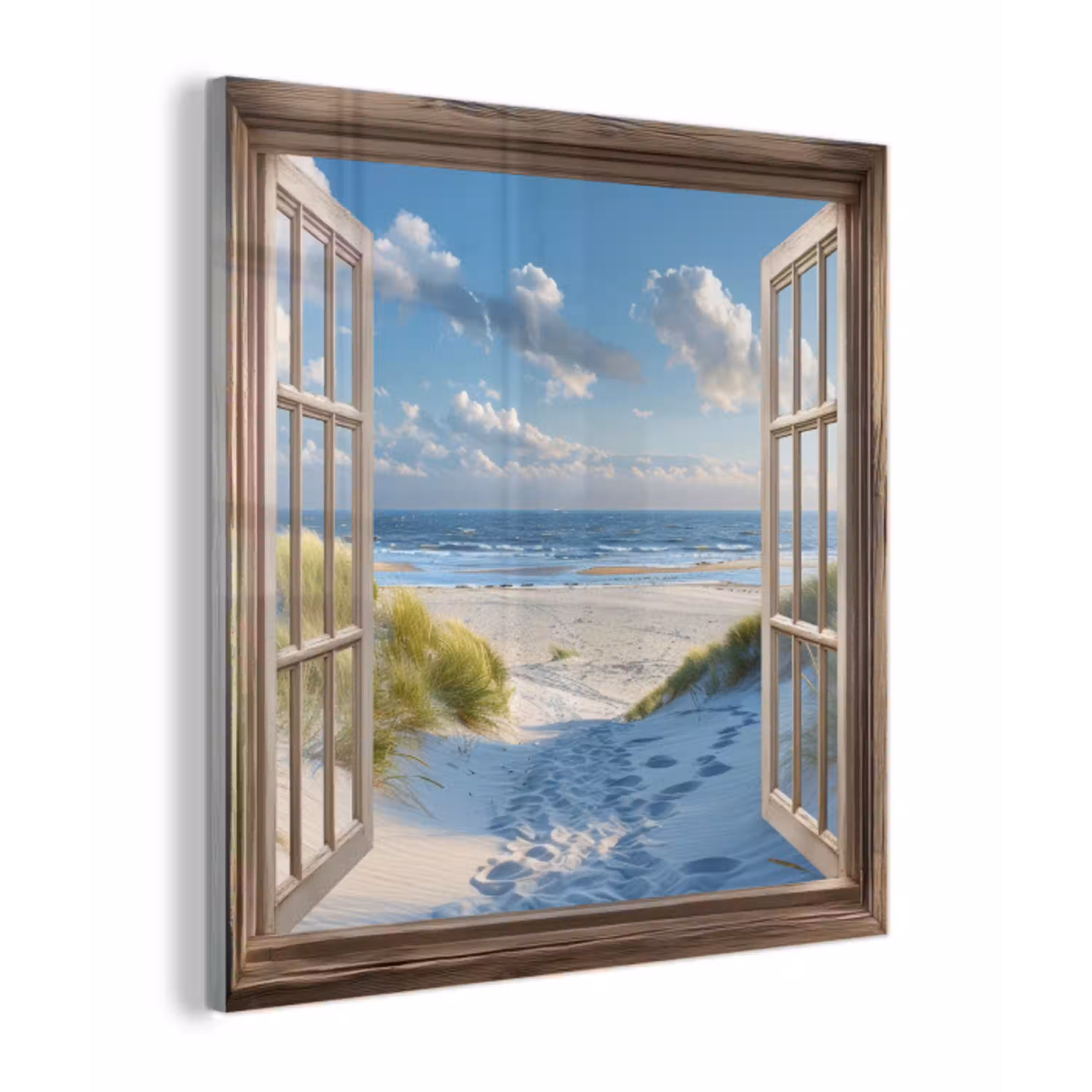 Doorkijk - Strand - Raam - Duinen - Zee plexiglas 5mm klein -z3d