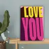 Love - Tekst - Roze - Valentijn canvas 2cm klein -sfeer4