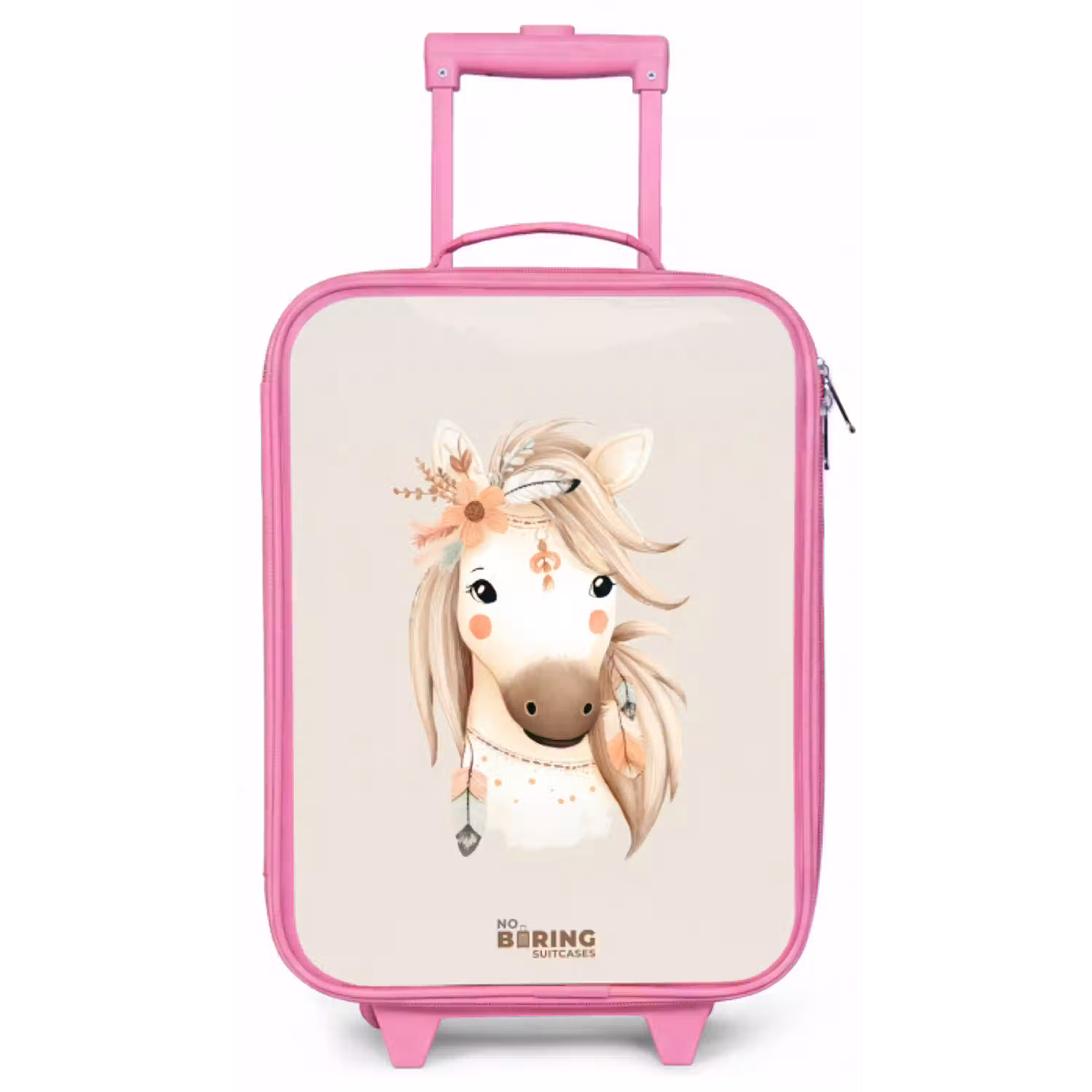 Bohemian paard in pastel kleuren Kinderkoffer - Roze klein -zz3dotto