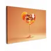 Drank - Oranje - Glitter - Disco Tuinposter op houten frame 2 cm dik klein -3d