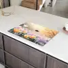 Viooltjes - bij - Zonlicht Inductie beschermer vinyl 3mm klein -sfeer8