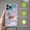 Slak - Disco - Mozaïek - Blauw Hoesje iPhone 16 Pro Max met koord klein -sfeer2_NL