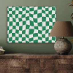 Schaakbord - Golvend - Groen PET vilt klein 837 -sfeer2