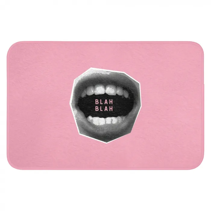 Mond - BLAH BLAH - Roze Badmat klein -3d