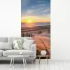 Strand - Zee - Duin - Zonsondergang - Landschap fotobehang vinyl groot -woonkamer