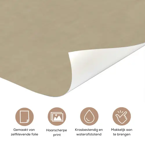 Zandkleur - Korrelige structuur - Beton deurposter klein 289 -closeup_NL