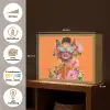 Vlinders - Vrouw - Zonnebril - Kleurrijk Light Box met batterij (Wandlamp) middel -USP_websiteoverzichtNL