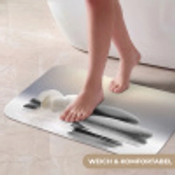 Stenen - Lotus - Wit - Water - Zen Badmat klein -USP_ZachtDE