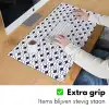 Oceaan - Visachtig - Blauw - Wit Muismat XXL klein 681 -sfeer3