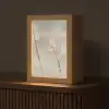 Bloemen - Wit - Planten Light Box met kabel (Tafellamp) klein -z3d_website