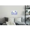 Tropisch - Jungle - Blauw Muursticker klein -slaapkamer