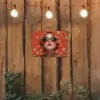 Vrouw - Kleurrijk - Dierenprint - Bloemen tuinposter los doek klein -sfeer1