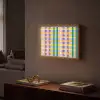 Ruit - Patroon - Kleurrijk Light Box met batterij (Wandlamp) middel 907 -sfeer1
