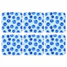 Bessen - Modern - Blauw onderzetter kurk middel 366 -3d