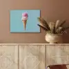 Bolletjes - Schepijs - Hoorntje - Blauw PET vilt klein -sfeer4