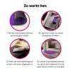 See the good - Oranje - Paars - Smiley Inductie beschermer vinyl 3mm klein -wsfeer9_website