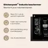Zwart-Wit Menukunst van Koffiespecialiteiten Inductie beschermer vinyl 3mm middel -zzzzzzusp-haakje_NL