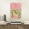 Bloemen - Bladeren - Abstract - Roze plexiglas 5mm klein -sfeer1