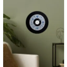 Vinyl - LP - Delfts Blauw - Muziek Wandcirkel behangsticker klein -sfeer2