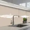 Vissen - Beige achtergrond - Wit keuken achterwand 2 middel -3d_schuin