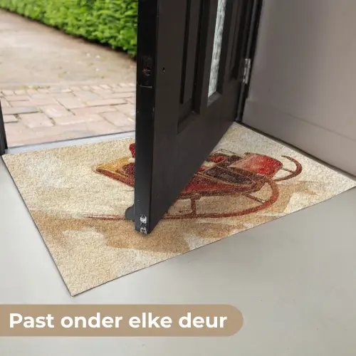 Kerst - Slee - Kerstman Deurmat klein -USP_NL