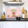 Matcha - Hond - Roze - Groen Inductie beschemer met haakjes klein -sfeer2