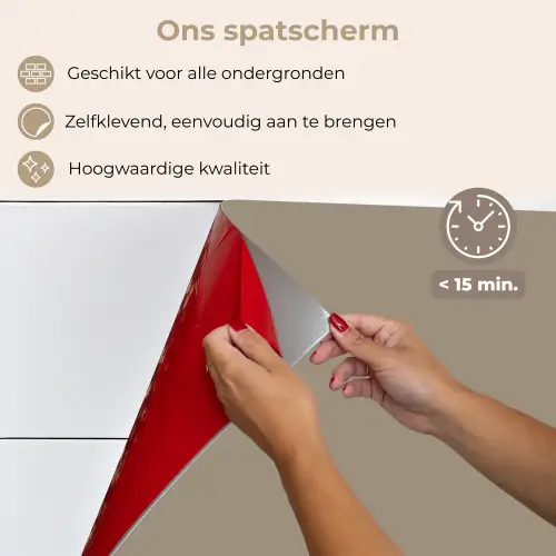 Interieur - Kleuren - Beige keuken achterwand spatscherm klein 900 -spatscherm_NL