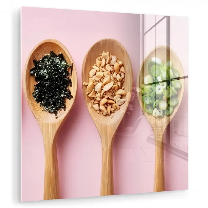 Ingrediënten - Lepels - Hout - Roze plexiglas 5mm klein -zzzproduct_nieuw