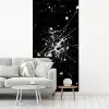 Verfspatten - Wit - Abstract - Explosie fotobehang vinyl groot -woonkamer