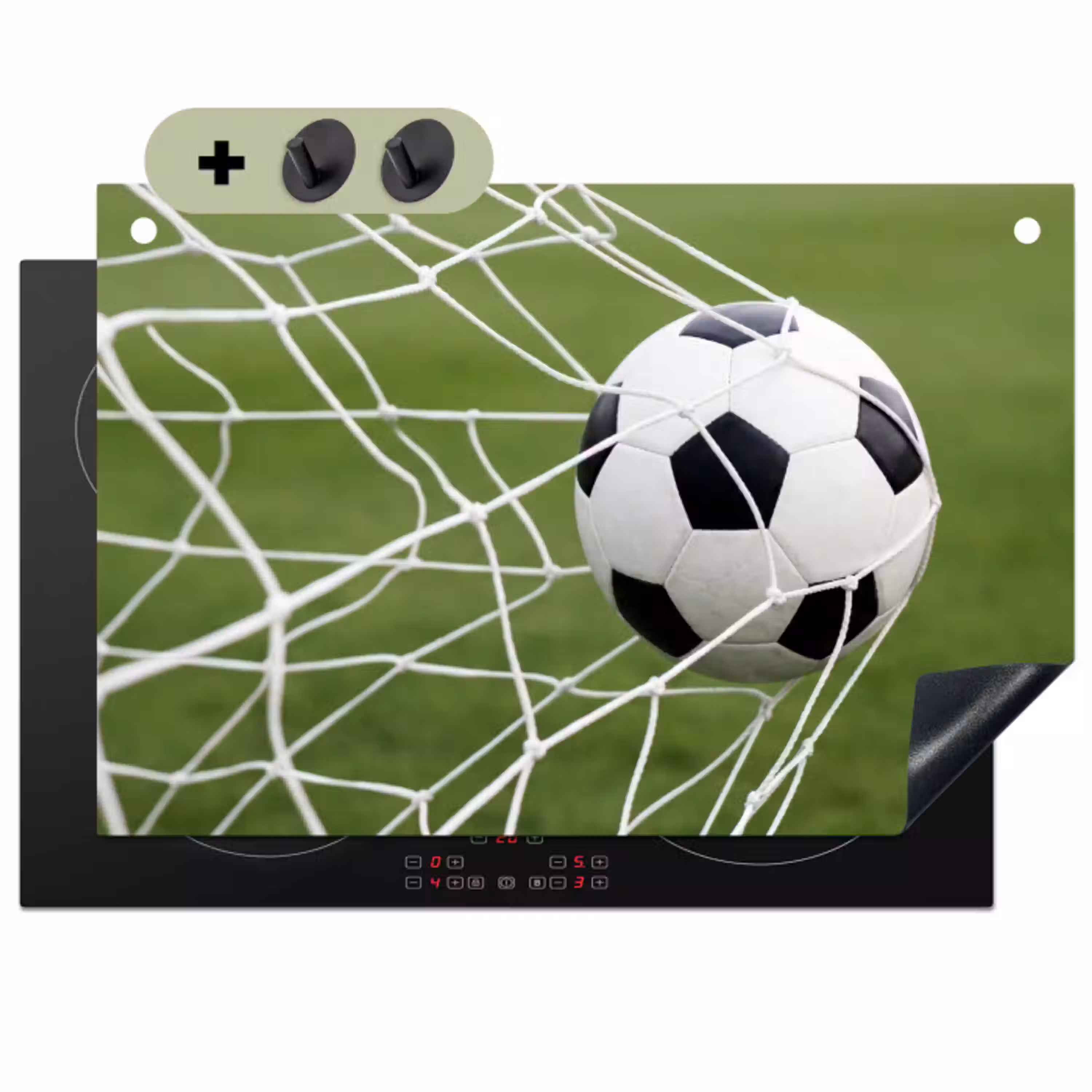 Voetbal - Goal - Net - Sport Inductie beschemer met haakjes klein -3d