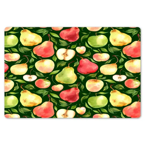 Appels - Peren - Fruit - Groen Placemat vinyl groot 368 -zzsfeer1_Kitchenyeah-website