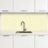 Patroon - Subtiel - Geel keuken achterwand 2 middel 871 -3d