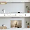 Kerst - kerstboom - Sneeuw - Art keuken achterwand spatscherm klein -voor_na_NL