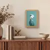Parkiet - Vogel - Koksmuts - Cute Light Box met kabel (Tafellamp) klein -sfeer2